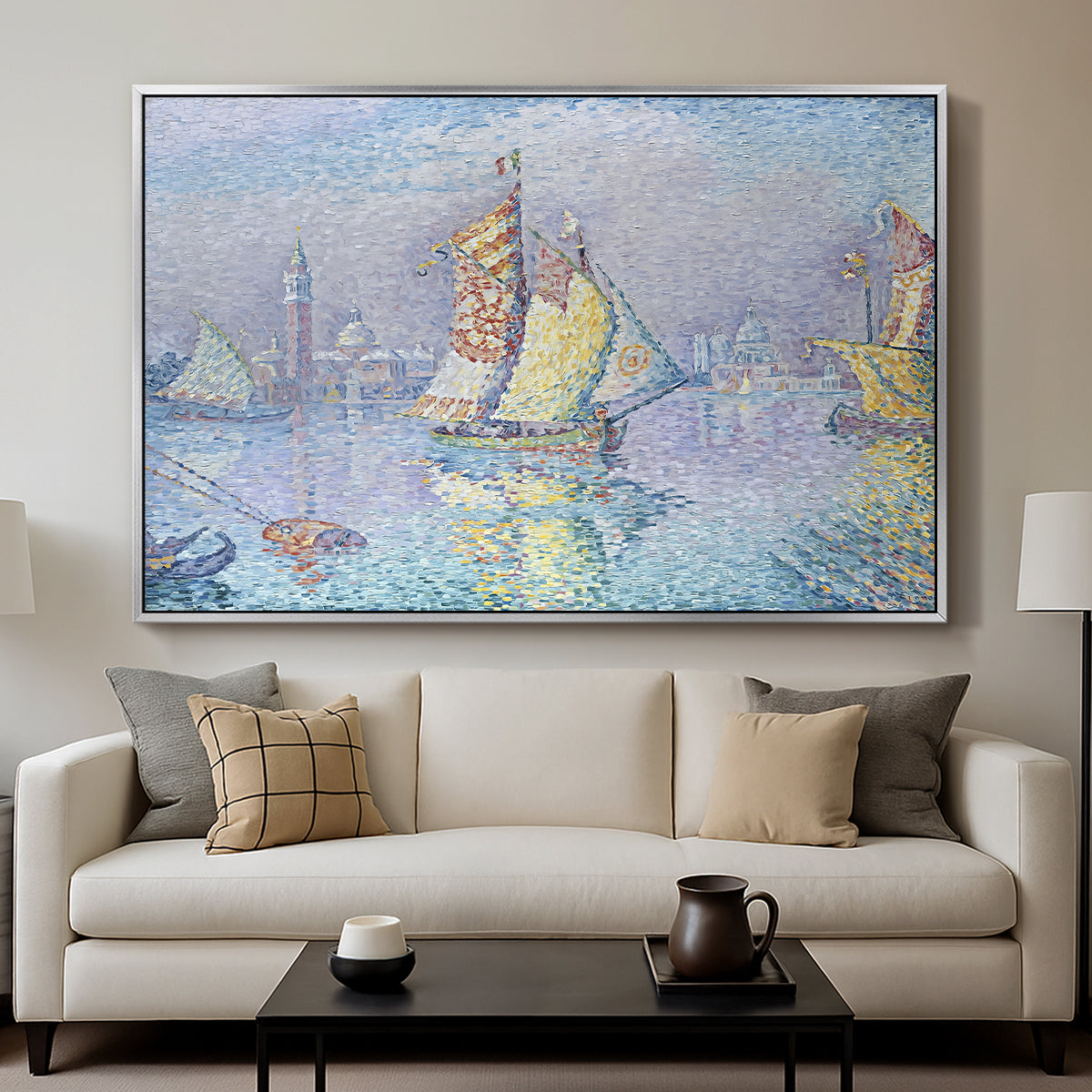 Venice, the Yellow Sail, 1904 - Floater Framed Canvas Print