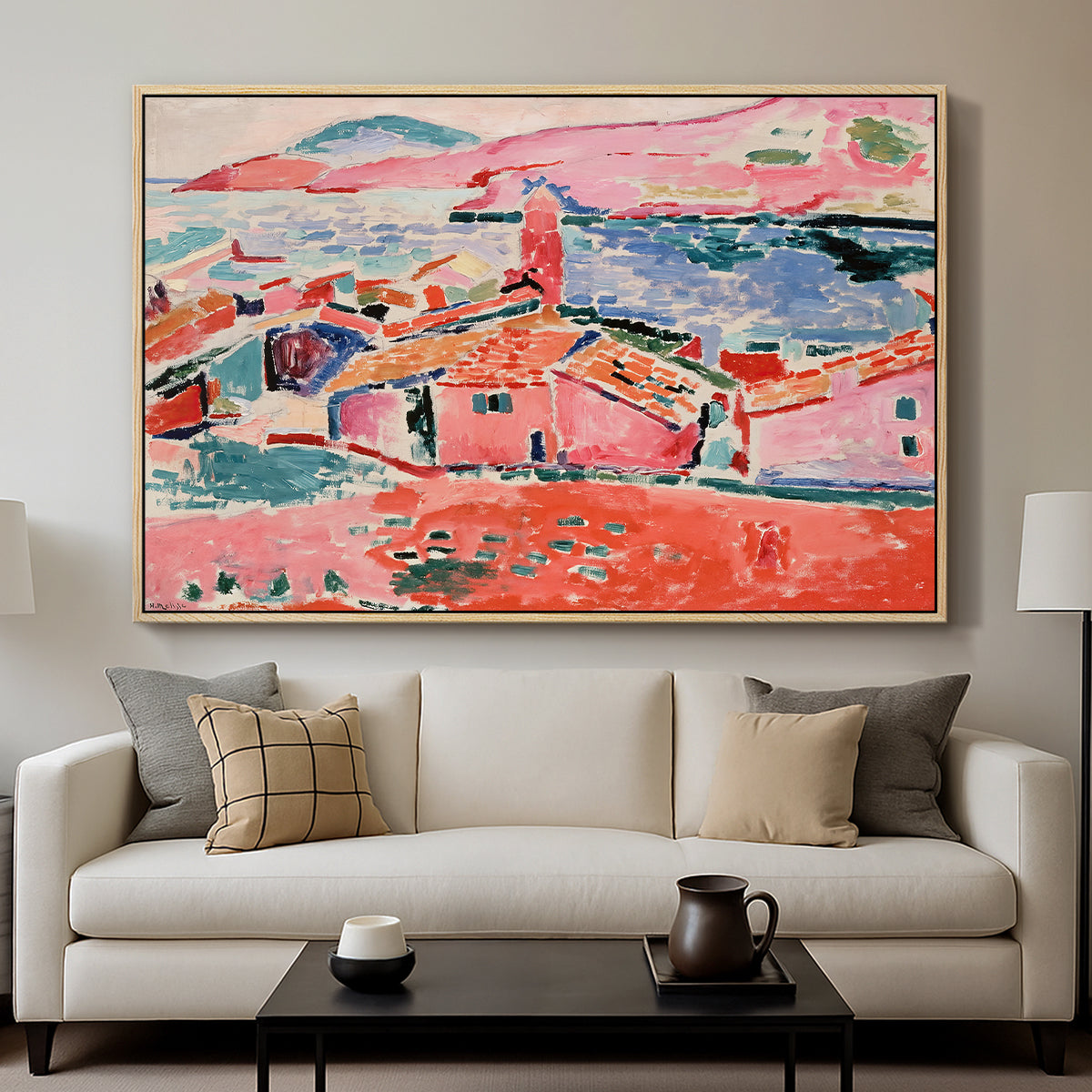 View of Collioure, 1905 - Floater Framed Canvas Print