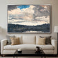 The Lone Boat, North Woods Club, Adirondacks, 1892 - Floater Framed Canvas Print