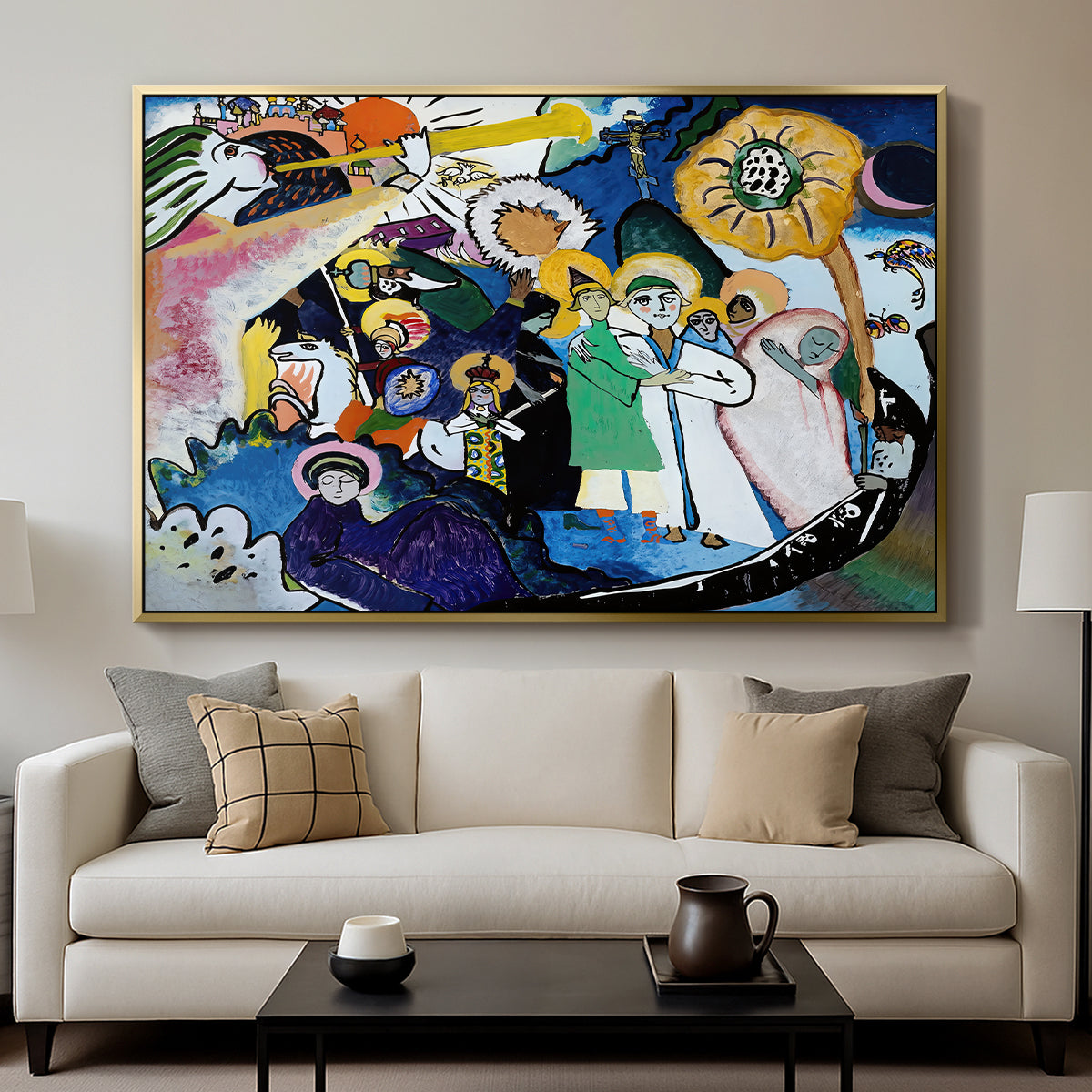 All Saints Day I, 1911 - Floater Framed Canvas Print