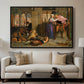The Flight of Madeline and Porphyro, 1848 - Floater Framed Canvas Print