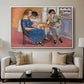 Domino Players, 1921 - Floater Framed Canvas Print