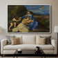 The Aldobrandini Madonna, 1532 - Floater Framed Canvas Print