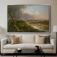 View from Mount Holyoke, Northampton, Massachusetts, after a Thunderstorm (Oxbow), 1836 - Floater Framed Canvas Print