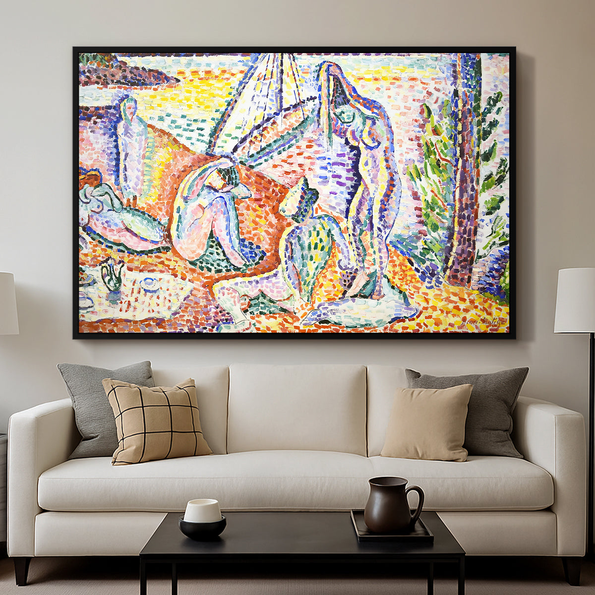 Luxe, Calme et Volupté, 1904 - Floater Framed Canvas Print