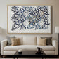 Watercolour for Printed Fabric Design: Wey, c. 1882-1883 - Floater Framed Canvas Print