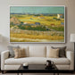 The Harvest, 1888 - Floater Framed Canvas Print