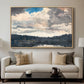The Lone Boat, North Woods Club, Adirondacks, 1892 - Floater Framed Canvas Print