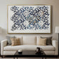 Watercolour for Printed Fabric Design: Wey, c. 1882-1883 - Floater Framed Canvas Print