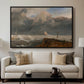 Port Ruysdael, 1827 - Floater Framed Canvas Print