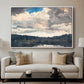 The Lone Boat, North Woods Club, Adirondacks, 1892 - Floater Framed Canvas Print