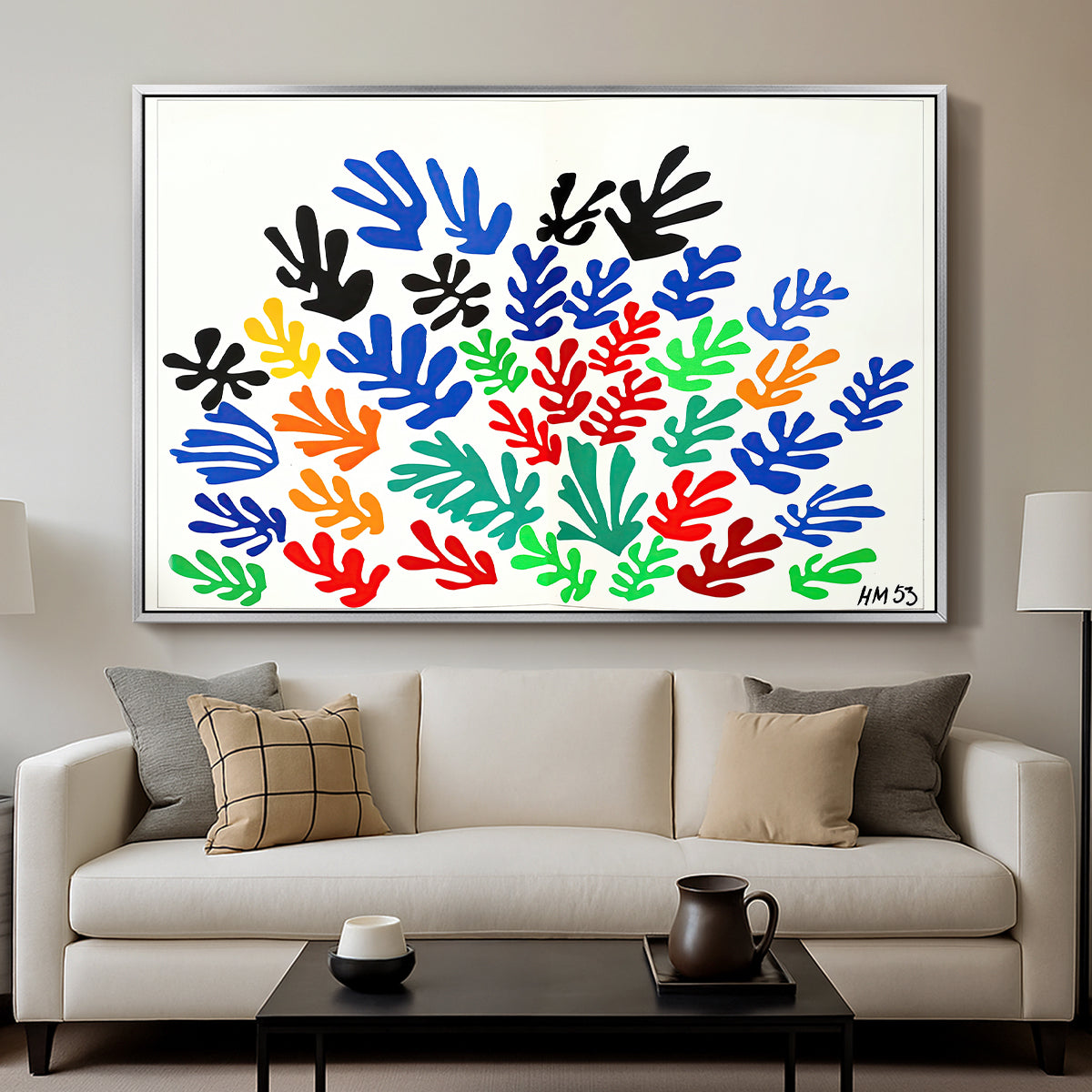 The Sheaf (La gerbe), 1953 - Floater Framed Canvas Print