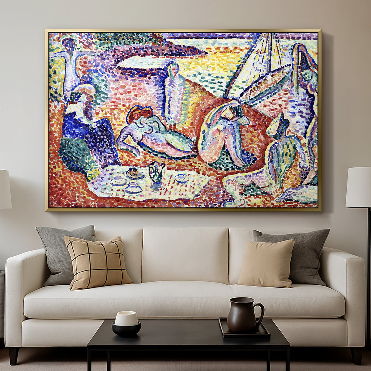 Luxe, Calme et Volupté, 1904 - Floater Framed Canvas Print