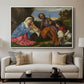 The Holy Family with a Shepherd, c. 1510 - Floater Framed Canvas Print