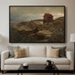 A Fisherman's Home, Lillesand, 1858 - Floater Framed Canvas Print