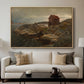 A Fisherman's Home, Lillesand, 1858 - Floater Framed Canvas Print