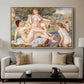 The Large Bathers, 1884-1887 - Floater Framed Canvas Print