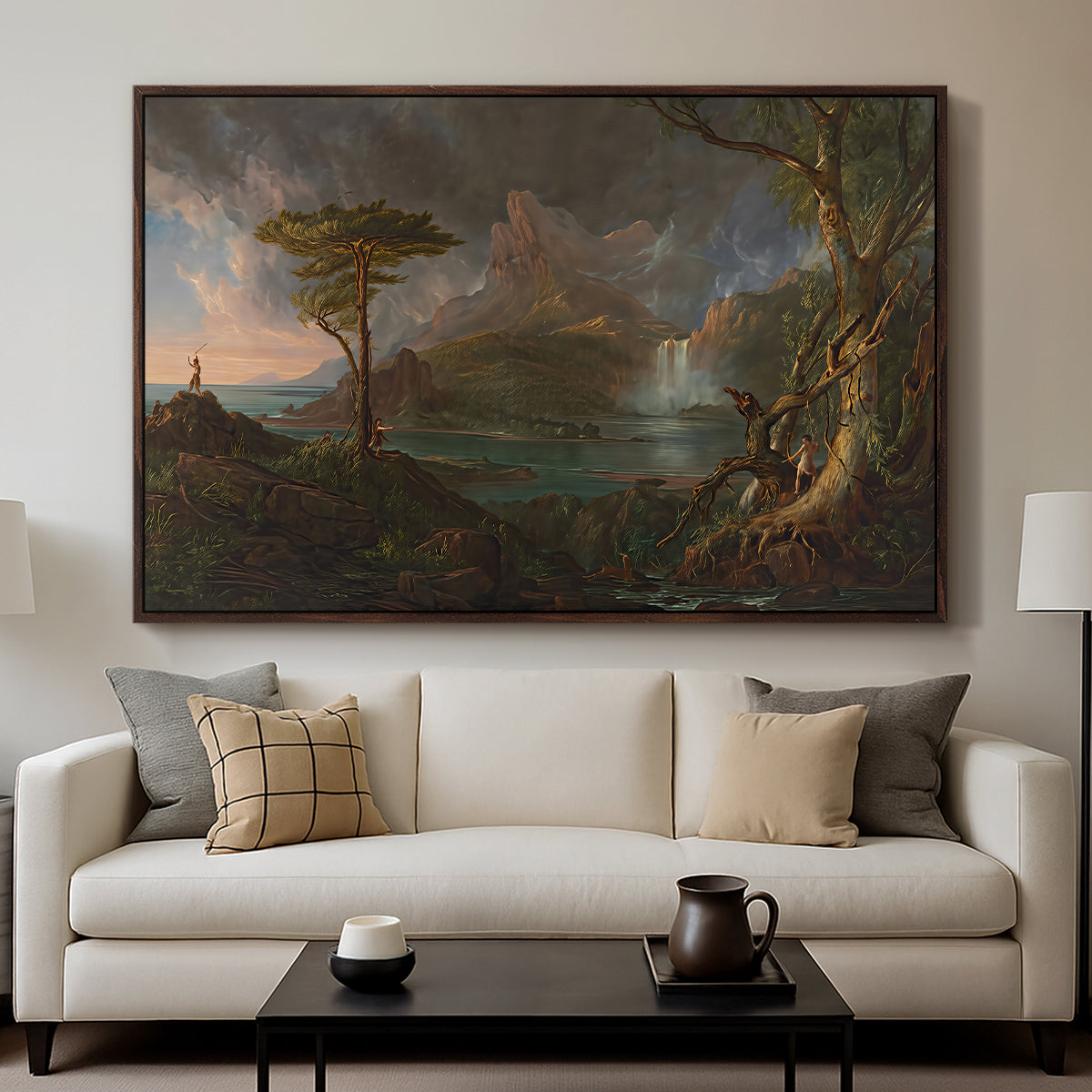 A Wild Scene, 1831-1832 - Floater Framed Canvas Print