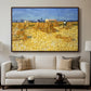 Wheat Field with Sheaves (Harvest in Provence), 1888 - Floater Framed Canvas Print