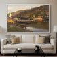 Landingsbrygge Husvik, Drøbak, 1875 - Floater Framed Canvas Print