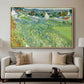 Vineyards at Auvers, 1890 - Floater Framed Canvas Print