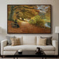 A Wooded Path in Autumn, 1902 - Floater Framed Canvas Print