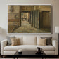 The Conversation, 1884 - Floater Framed Canvas Print