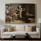 The Plate Printer, 1875 - Floater Framed Canvas Print