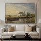 Barge below Flatford Lock, c. 1810 - Floater Framed Canvas Print