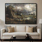Salisbury Cathedral from the Meadows (Detail), 1831 - Floater Framed Canvas Print