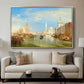 Venice: The Dogana and San Giorgio Maggiore, 1834 - Floater Framed Canvas Print
