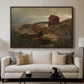 A Fisherman's Home, Lillesand, 1858 - Floater Framed Canvas Print