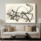 Study of a Cat (Étude de chat), 1946 - Floater Framed Canvas Print
