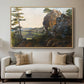 Landscape with the Balbersteine near Miesenbach, 1839 - Floater Framed Canvas Print