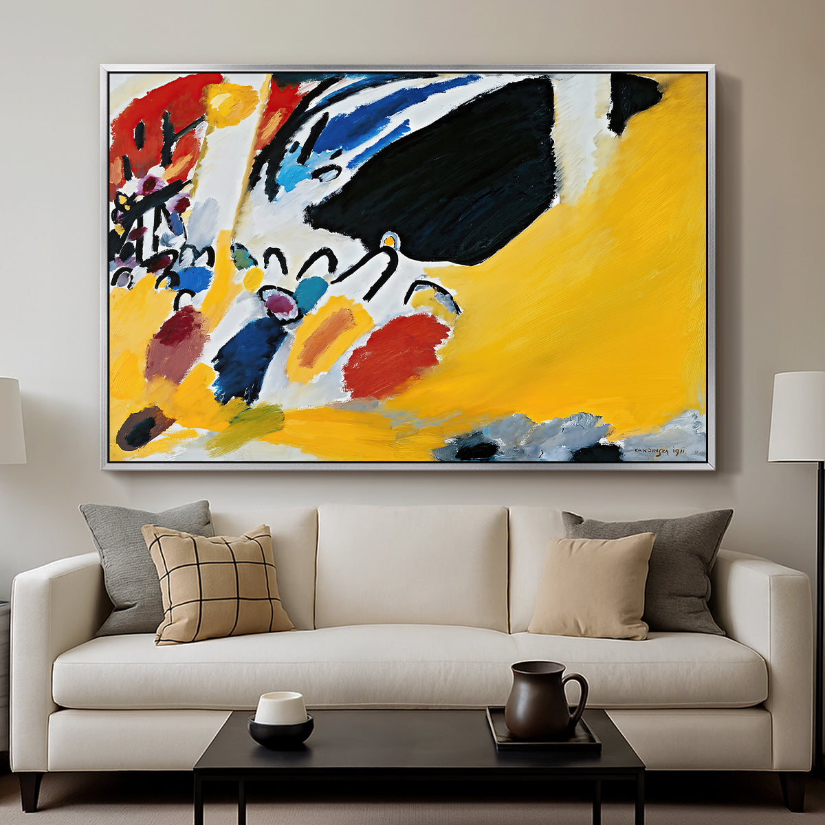 Impression III (Concert), 1911 - Floater Framed Canvas Print