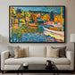Study for Autumn Landscape with Boats, 1908 - Floater Framed Canvas Print