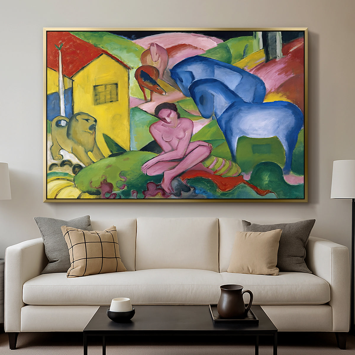 The Dream, 1912 - Floater Framed Canvas Print