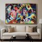 Improvisation. Deluge, 1913 - Floater Framed Canvas Print