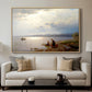 On the Banks of the Chiemsee, 1871 - Floater Framed Canvas Print