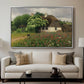Farmhouse with Meadow Flowers, 1909 - Floater Framed Canvas Print