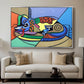 A Dog Named Picasso - Floater Framed Canvas Print