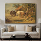 The Midday Meal, 1835 - Floater Framed Canvas Print