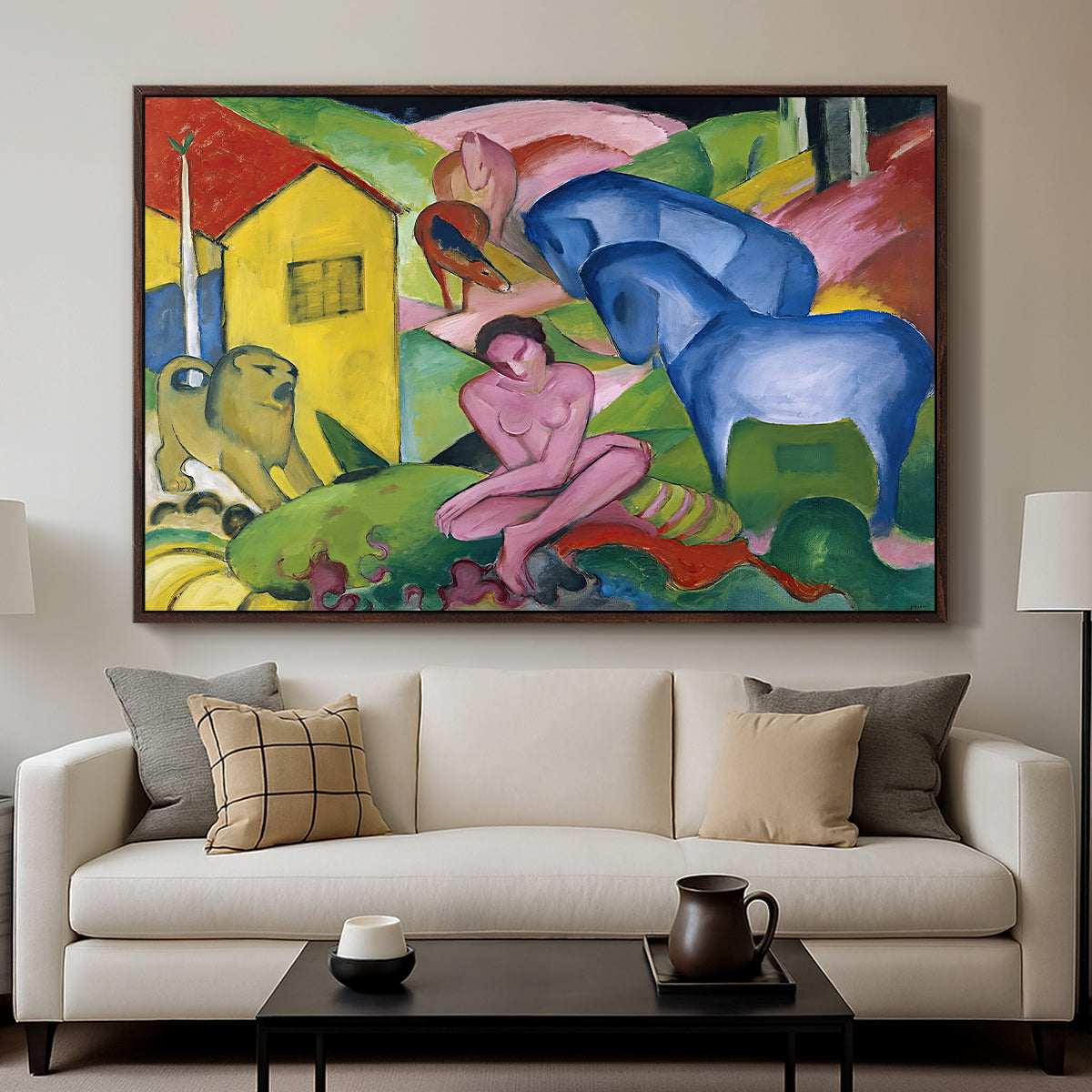 The Dream, 1912 - Floater Framed Canvas Print