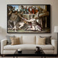 The Sacrifice of Noah (Sistine Chapel), 1509 - Floater Framed Canvas Print