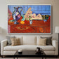 Still Life with a Pewter Jug and Pink Statuette, 1910 - Floater Framed Canvas Print