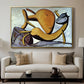 Cat and Big Fish, c. 1931 - Floater Framed Canvas Print