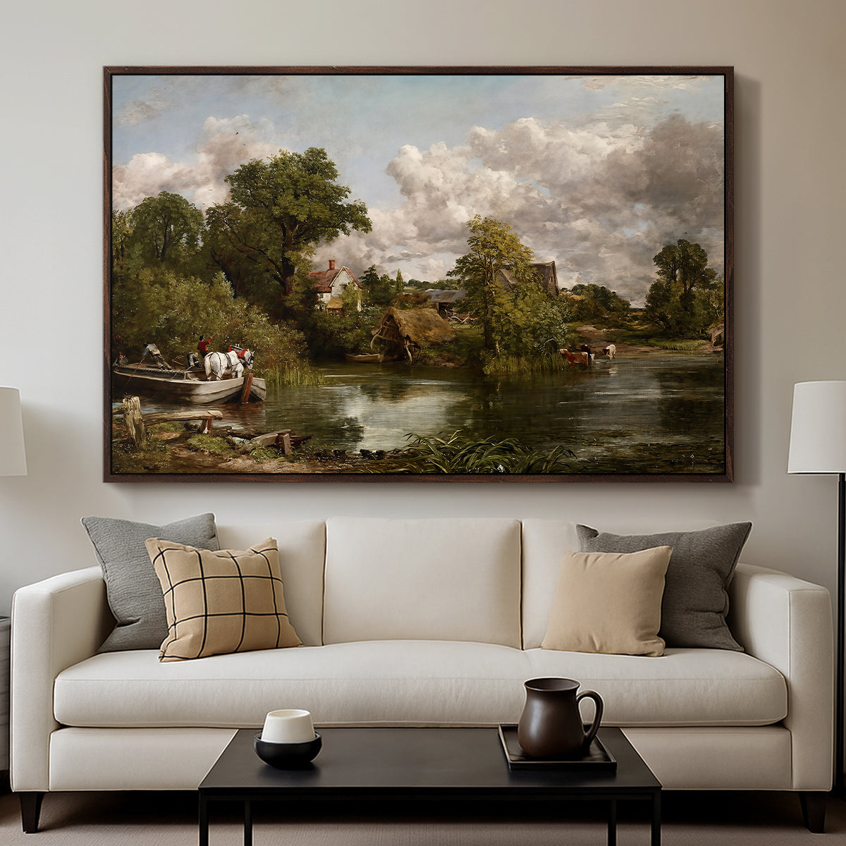 The White Horse, 1819 - Floater Framed Canvas Print