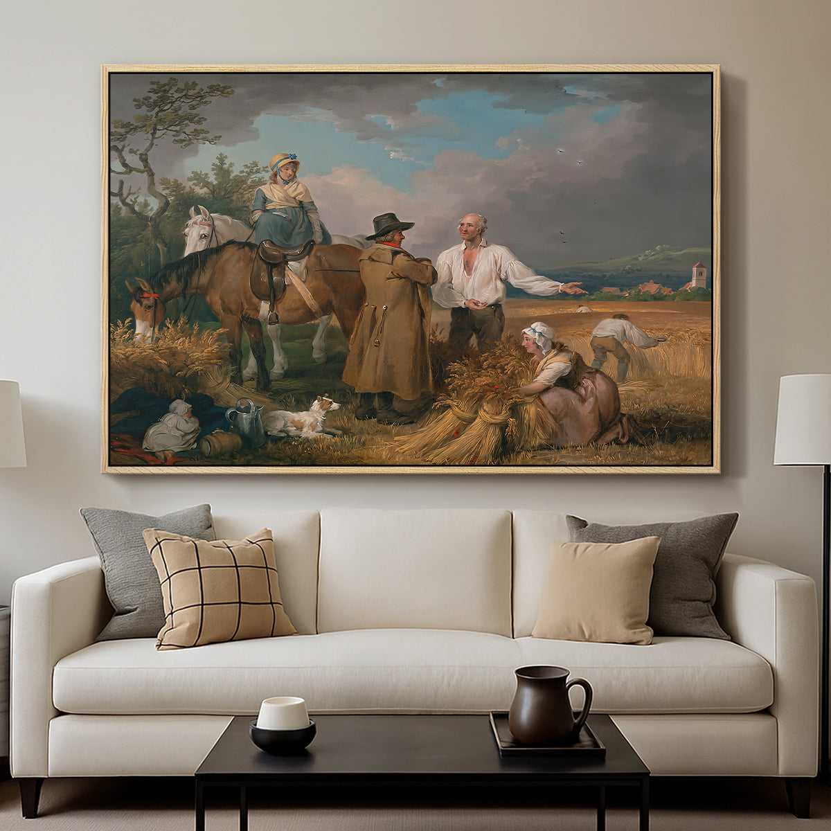 The Reapers, 1800 - Floater Framed Canvas Print