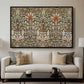 Snakeshead - Charcoal/Spice, c. 1876 - Floater Framed Canvas Print