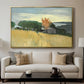 Fields of Wheat in Cagnes, 1918 - Floater Framed Canvas Print